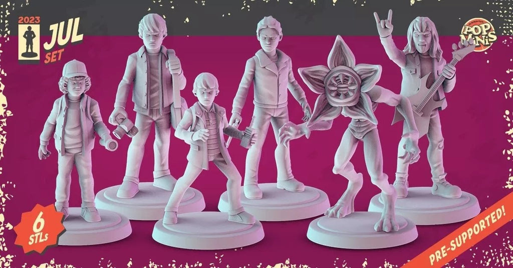 Stranger Things Set 2 | 25 - Stranger Things Set 2 | 32mm Scale | Pop Minis | Pop Chibis | Resin Miniatures