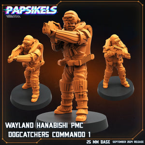 Aliens Vs Humans Remus | Wayland Hanabishi Dogcatcher Commandos WY | Papsikels, 32mm Mini