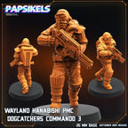 Aliens Vs Humans Remus | Wayland Hanabishi Dogcatcher Commandos WY | Papsikels, 32mm Mini
