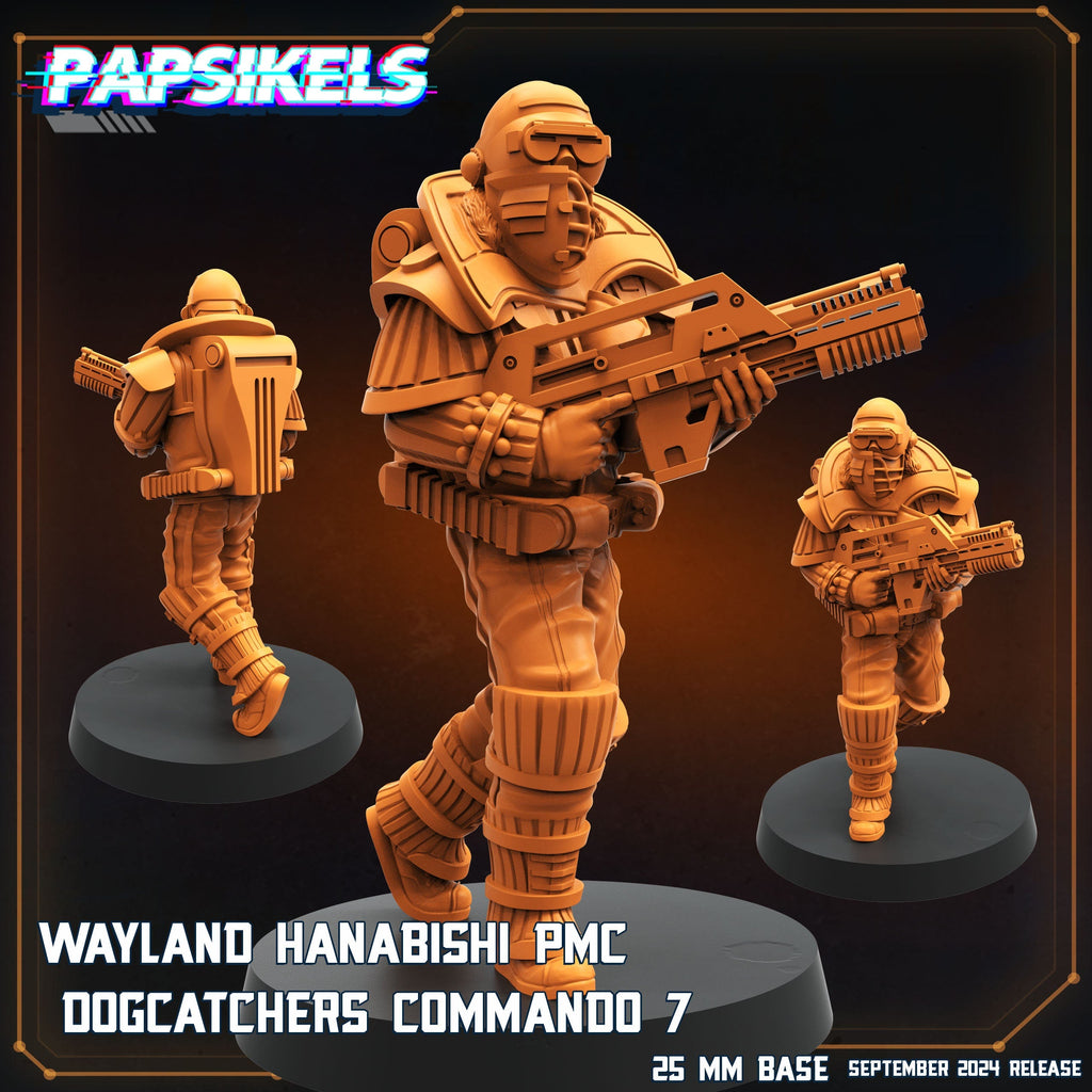 Aliens Vs Humans Remus | Wayland Hanabishi Dogcatcher Commandos WY | Papsikels, 32mm Mini