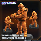 Aliens Vs Humans Remus | Wayland Hanabishi Dogcatcher Commandos WY | Papsikels, 32mm Mini