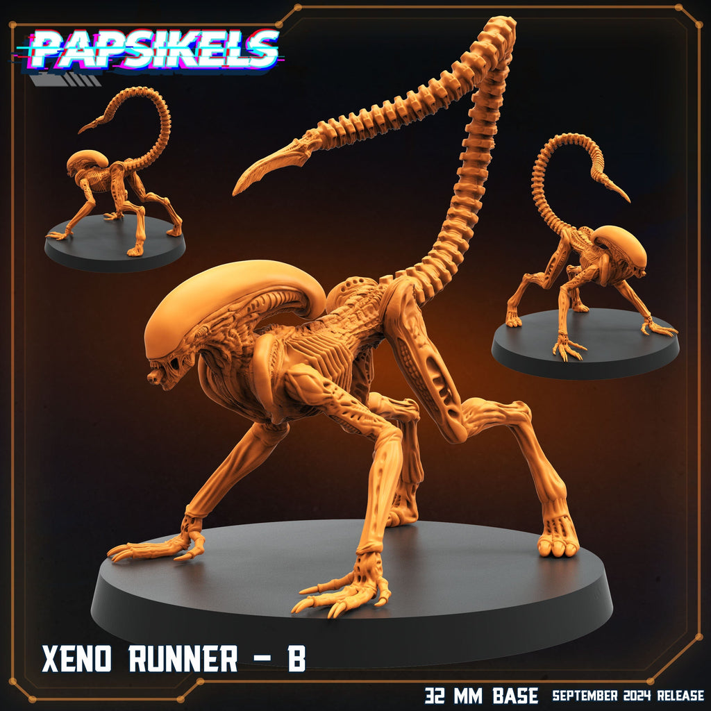 Aliens Vs Humans Remus, Alien Xenomorph Xeno Runners - Papsikels, 32mm Mini