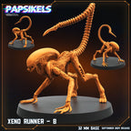 Aliens Vs Humans Remus, Alien Xenomorph Xeno Runners - Papsikels, 32mm Mini