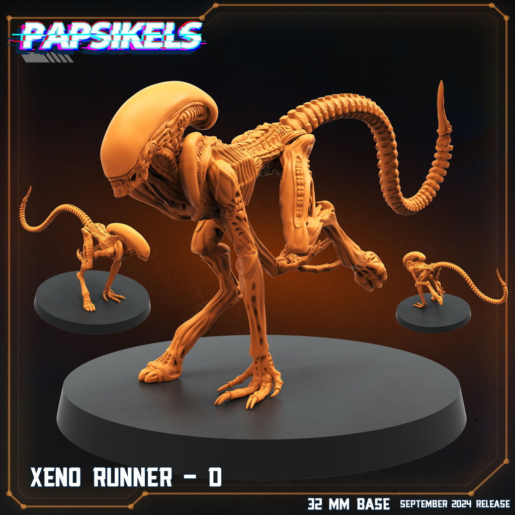 Aliens Vs Humans Remus, Alien Xenomorph Xeno Runners - Papsikels, 32mm Mini