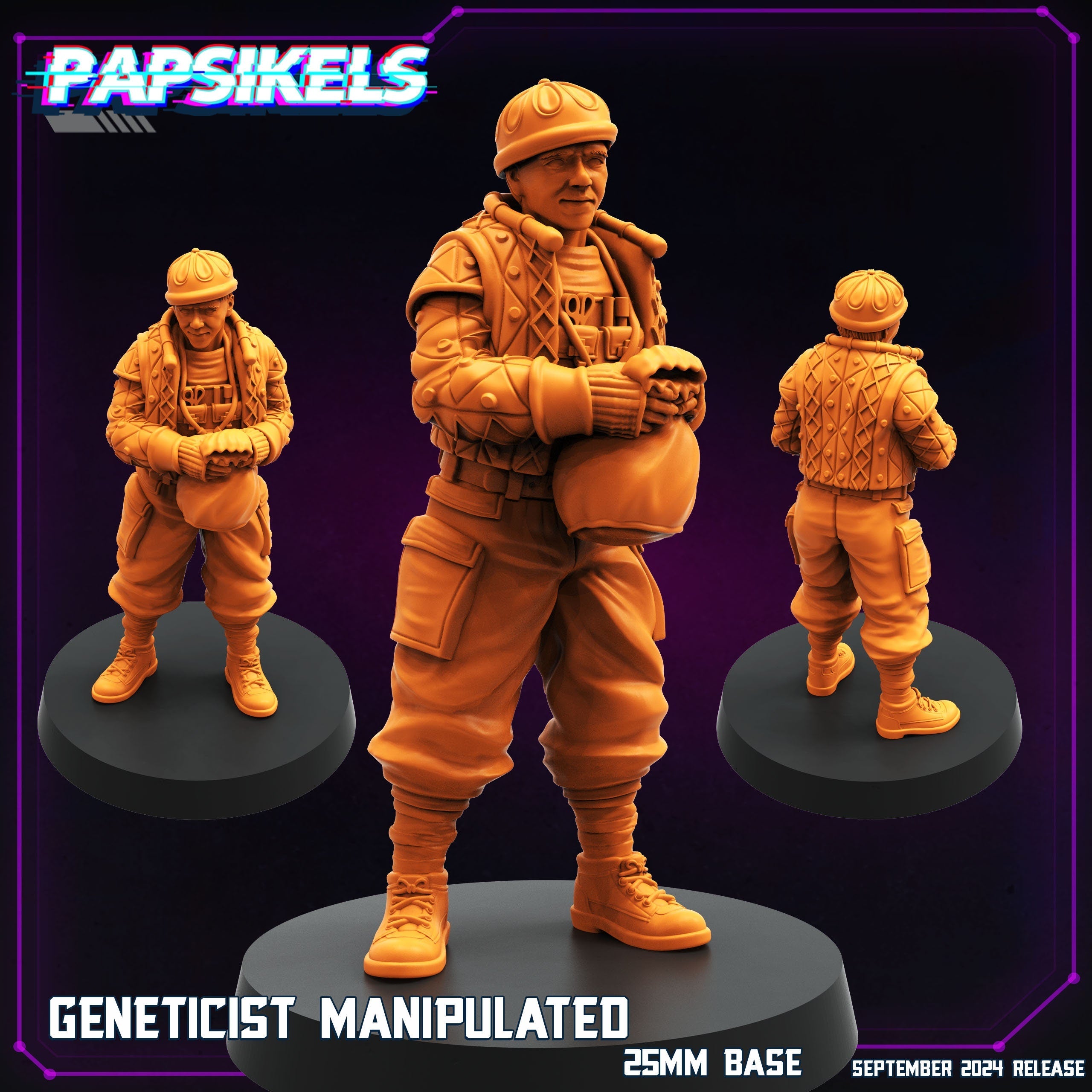Cyberpunk, Geneticist Manipulated, Papsikels, 32mm Mini