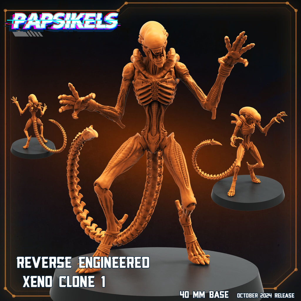 Alien vs Human Scavenger Romulus: 32mm Reverse-Engineered Xeno Clone Miniature Miniatures for RPG & Tabletop Games