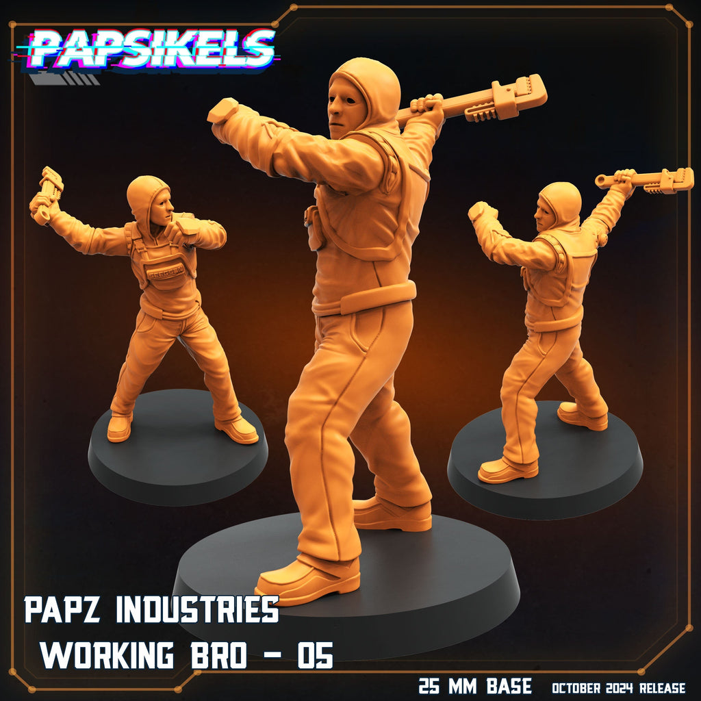 Aliens Vs Humans, Working Bros Set 4 / Working Joes , Papsikels, 32mm Mini
