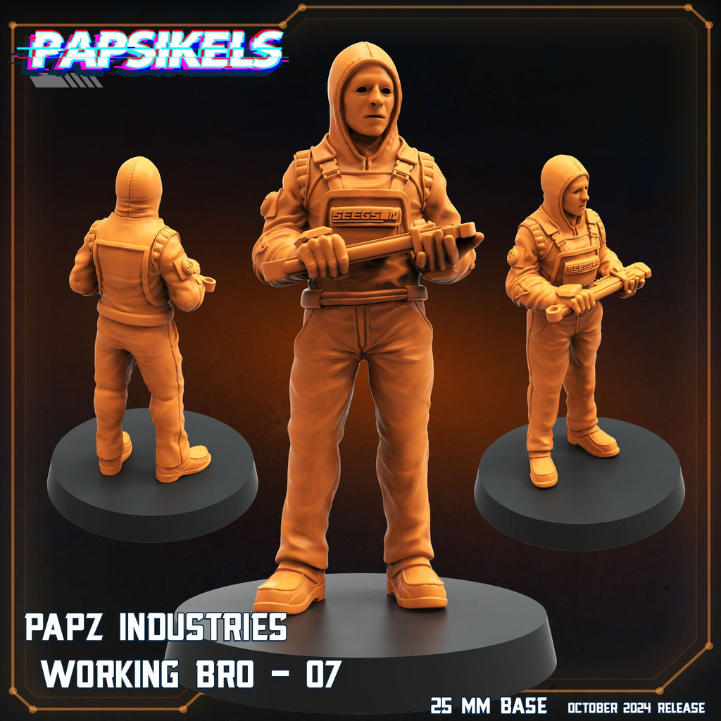 Aliens Vs Humans, Working Bros Set 4 / Working Joes , Papsikels, 32mm Mini