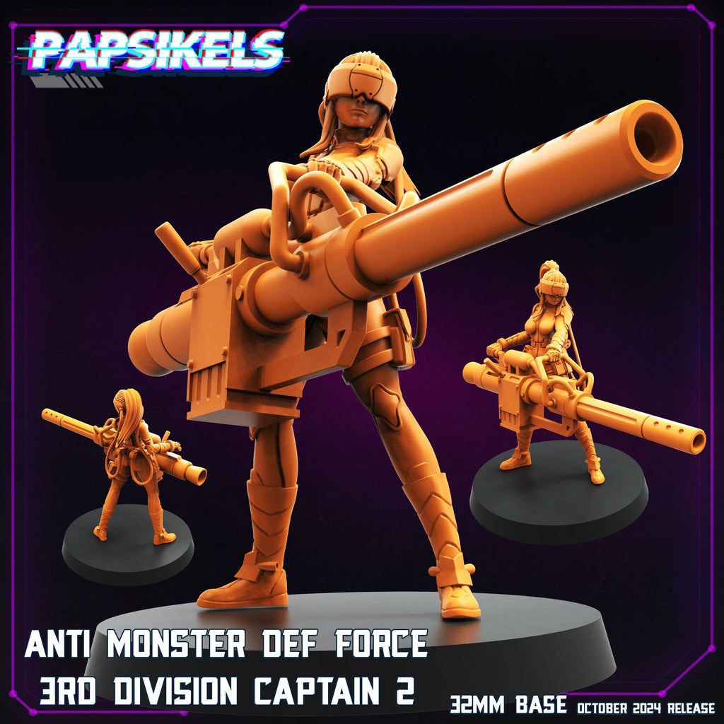 Cyberpunk, Anti Monster Defence Force, Papsikels, 32mm Mini