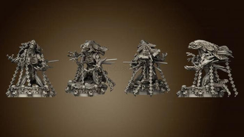 Aliens Vs Humans Captured Gigerian Royal Brood King, Papsikels, Resin Miniature