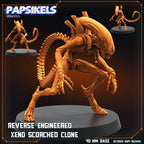 Aliens Vs Humans Scavenger Romulus, Reverse Engineered Xeno Scorched Clone , Papsikels, 32mm Mini