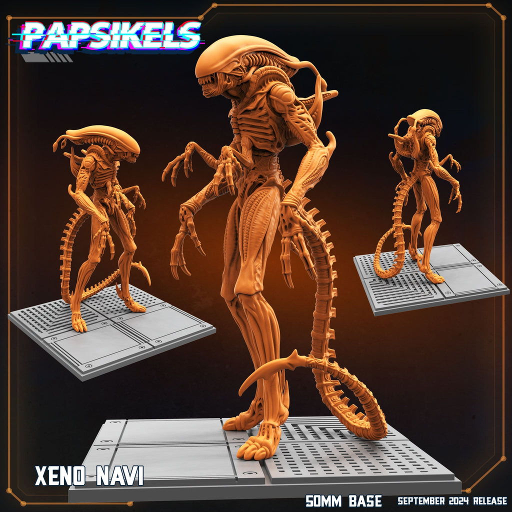 Aliens Vs Humans Resurgence, Alien Xenomorph Xeno Navi - Papsikels, 32mm Mini