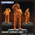 Aliens Vs Humans Scavenger Romulus, Runaway Corporate Miner , Papsikels, 32mm Mini