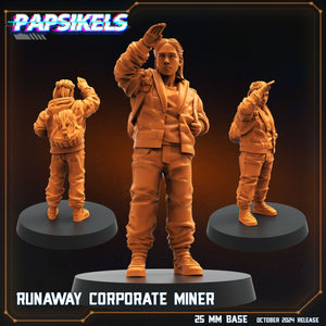 Aliens Vs Humans Scavenger Romulus, Runaway Corporate Miner , Papsikels, 32mm Mini