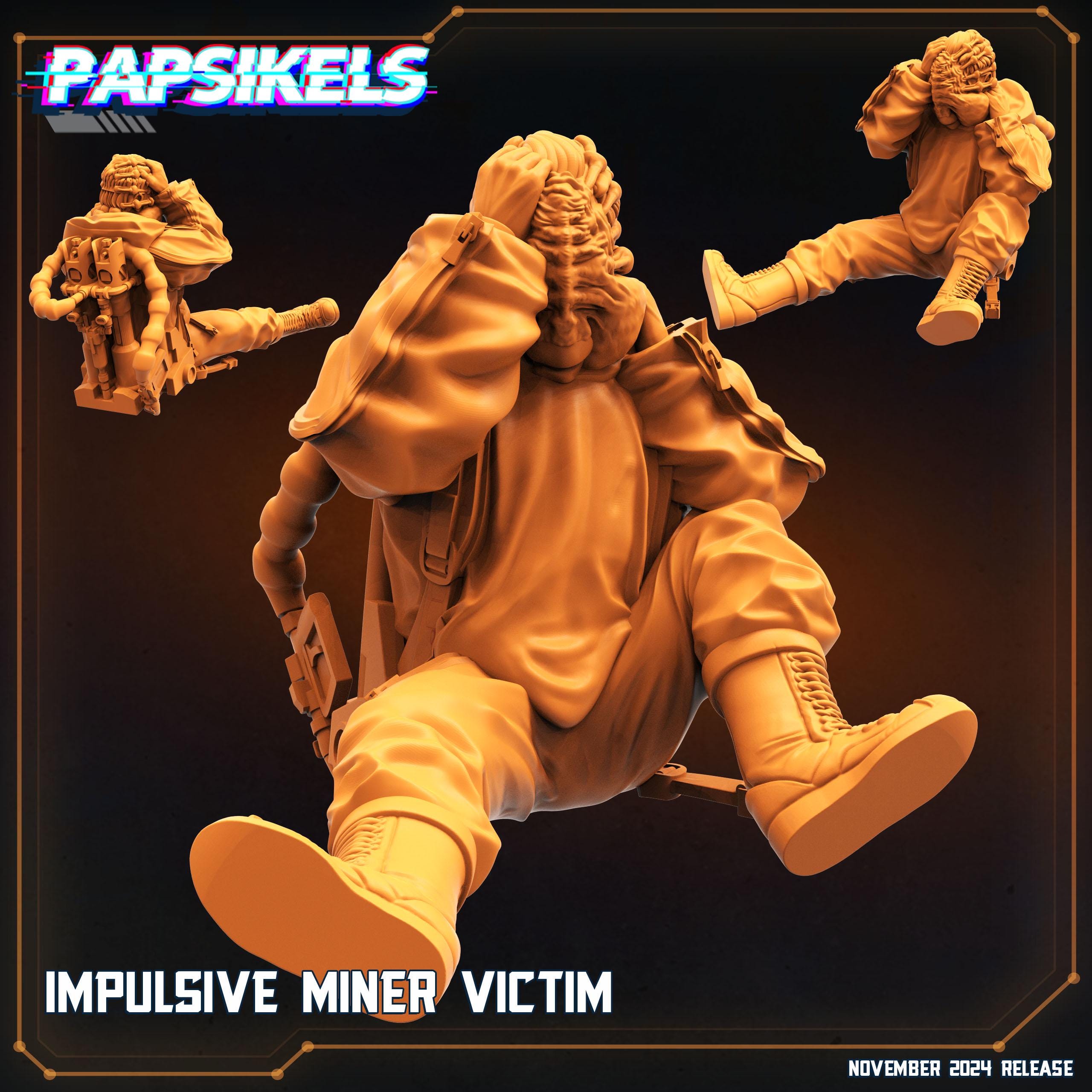 Aliens Vs Humans Execration Romulus, Impulsive Miner Victim, Papsikels, 32mm Mini
