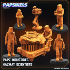 Aliens Vs Humans Execration Romulus, Papz Industries Hazmat Scientists, Papsikels, 32mm Mini