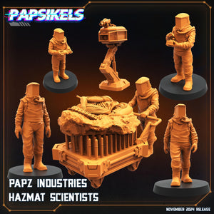 Aliens Vs Humans Execration Romulus, Papz Industries Hazmat Scientists, Papsikels, 32mm Mini