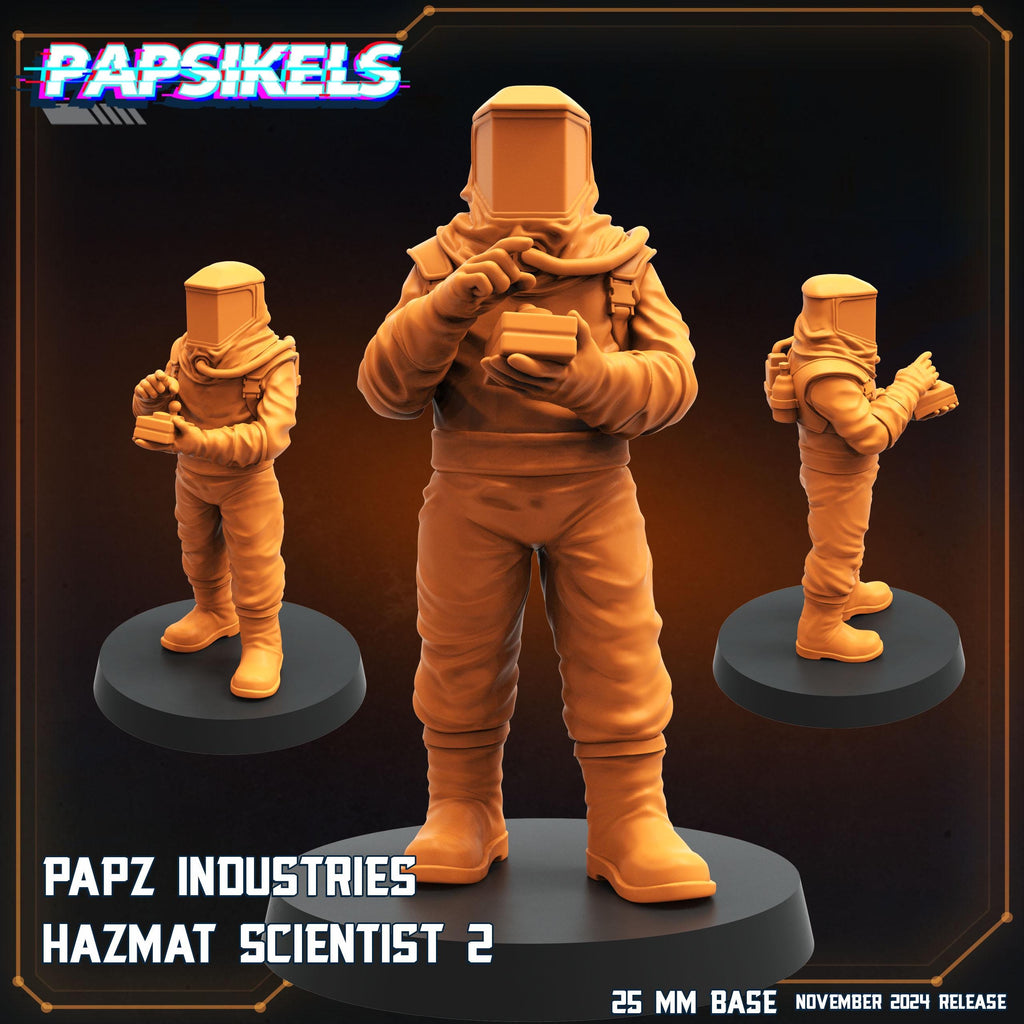 Aliens Vs Humans Execration Romulus, Papz Industries Hazmat Scientists, Papsikels, 32mm Mini