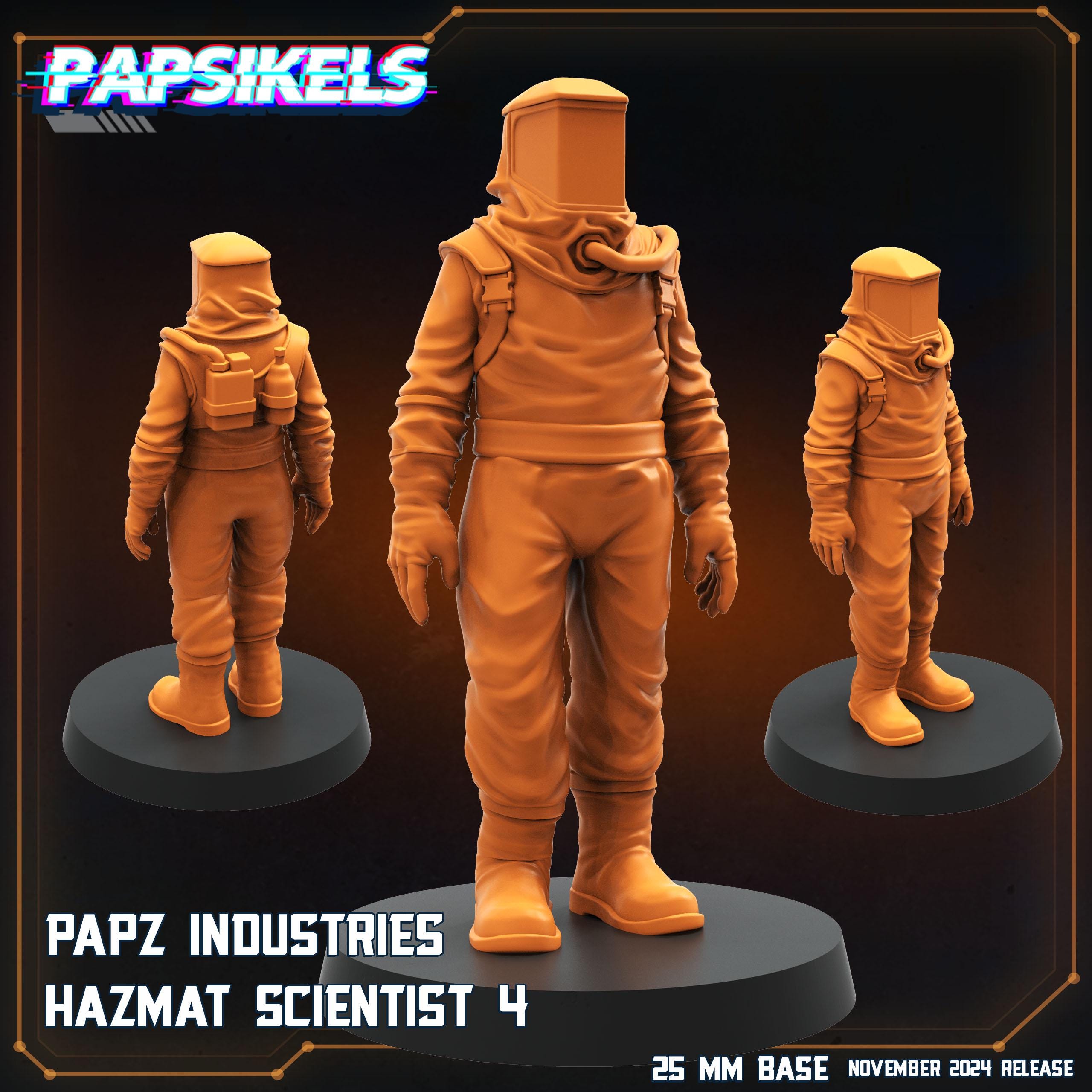 Aliens Vs Humans Execration Romulus, Papz Industries Hazmat Scientists, Papsikels, 32mm Mini