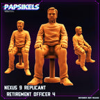 Cyberpunk, Blade Runner Nexus 9 Replicant Retire Officers , Papsikels, 32mm Mini