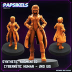 Cyberpunk, Synthetic Augmented Cybernetic Humans, Cyberpunk, Papsikels, 32mm or 75mm Mini