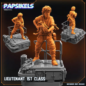 Aliens Vs Humans, Lieutenant First Class - Ripley, Papsikels, 32mm Mini