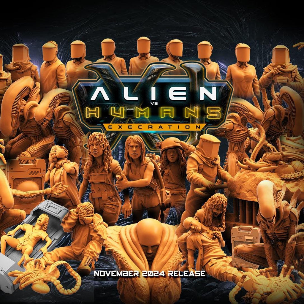 Aliens Vs Humans X1 25mm Bases, Papsikels, 25mm