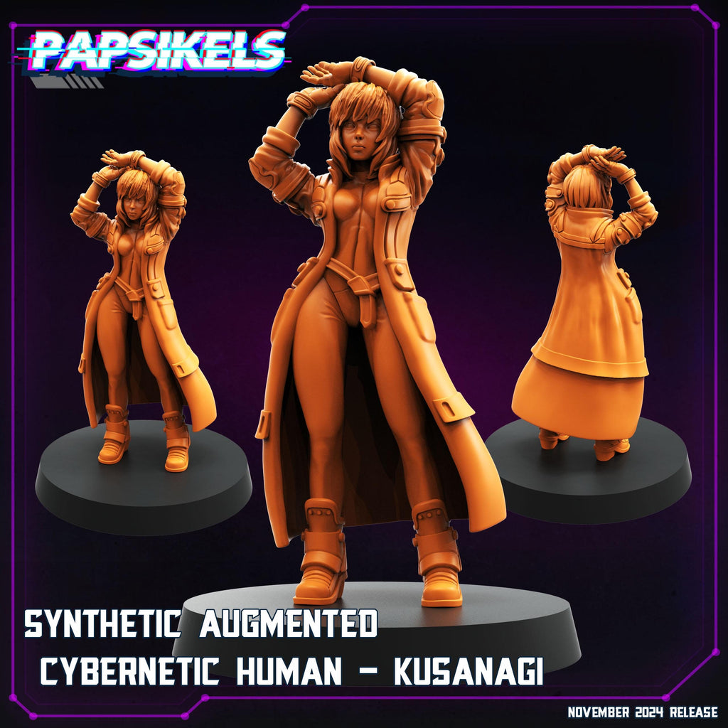Cyberpunk, Synthetic Augmented Cybernetic Humans, Cyberpunk, Papsikels, 32mm or 75mm Mini