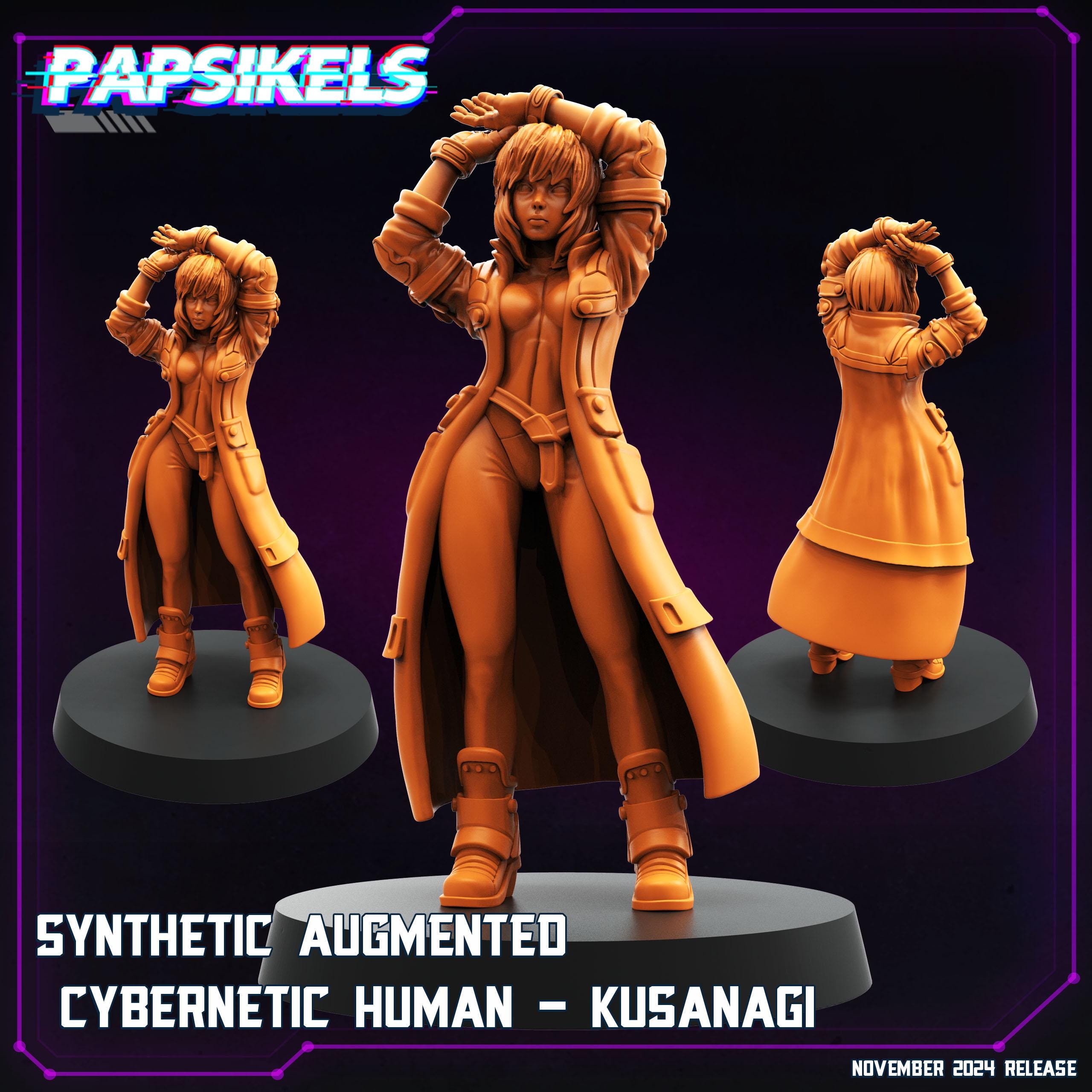 Cyberpunk, Synthetic Augmented Cybernetic Humans, Cyberpunk, Papsikels, 32mm or 75mm Mini