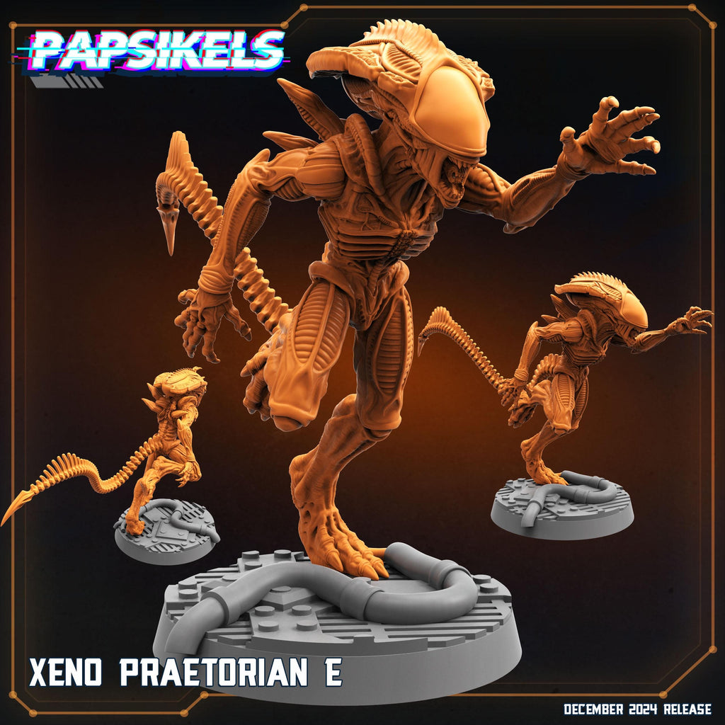Aliens Vs Humans - Space Dead - Xeno Praetorians - Set 1, Papsikels, 32mm Mini