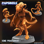 Aliens Vs Humans - Space Dead - Xeno Praetorians - Set 1, Papsikels, 32mm Mini