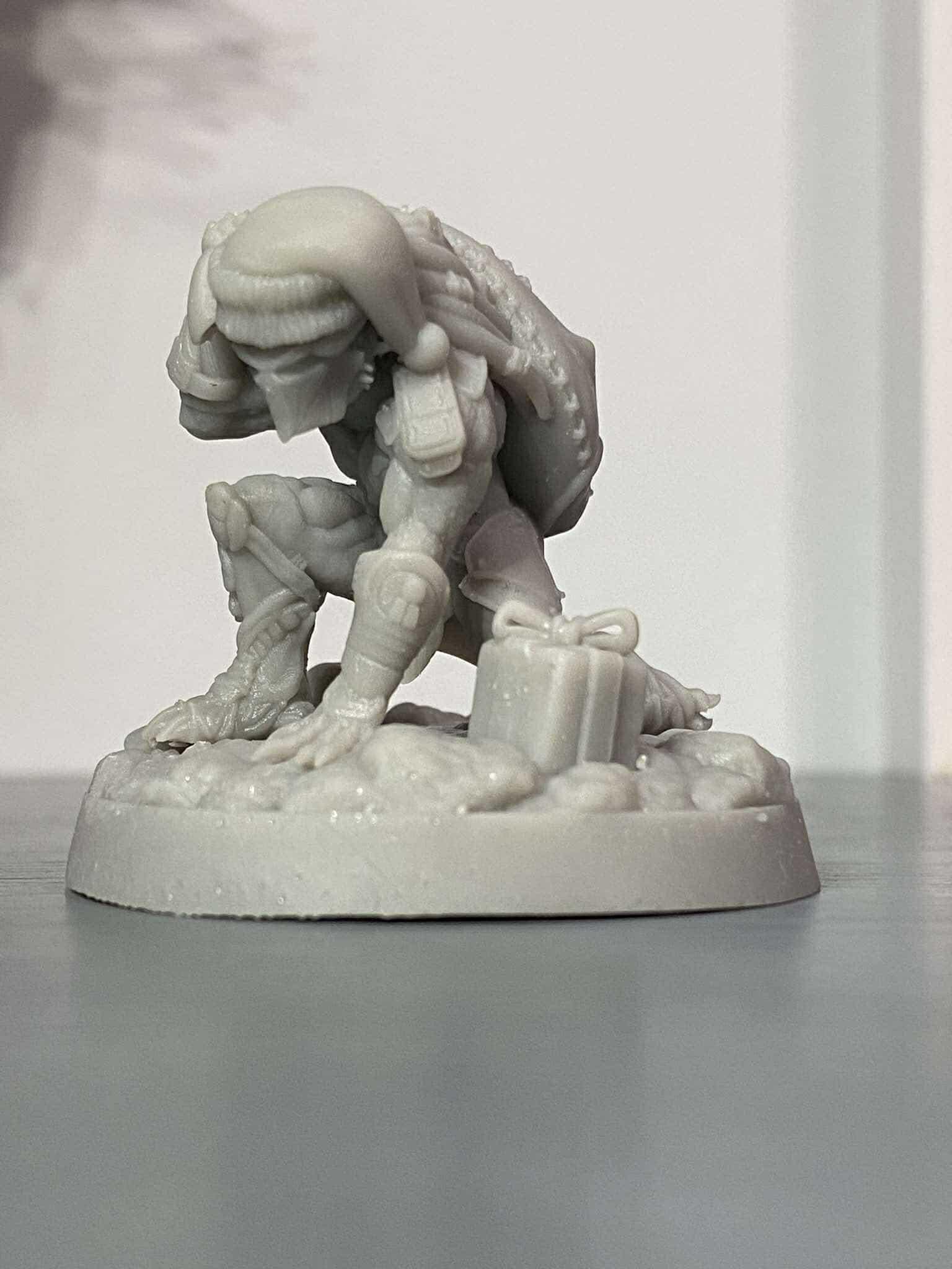 Falconeer Hunter Claus - Christmas 2024, miniature sculpted by Papsikels. Mini wargaming/ Wargames/ TTRPG/ 32mm