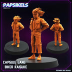 Cyberpunk, Capsule Gang Bikers, Papsikels, 32mm Mini