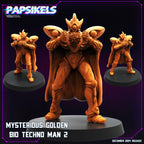 Cyberpunk, Mysterious Golden Bio Techno Man (Guyver), Papsikels, 32mm Mini