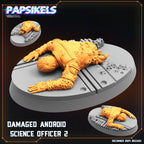 Aliens Vs Humans - Space Dead - Romulus - Damaged Android Science Officer - Rook Ash, Papsikels, 32mm Mini