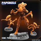 Aliens Vs Humans - Space Dead - Xeno Praetorians - Set 1, Papsikels, 32mm Mini