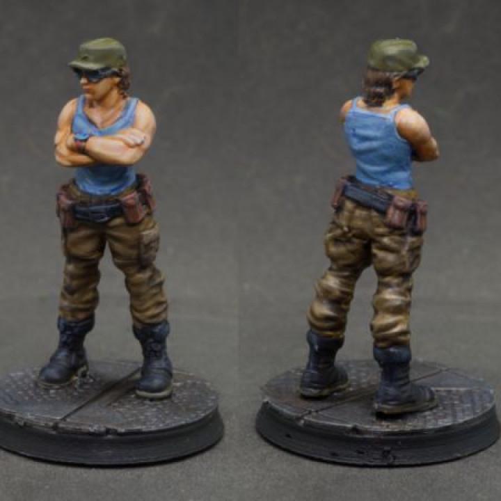 Sci-Fi Alien vs Human Space Crew Miniature - 28mm/32mm Grechen Figure for Tabletop RPG