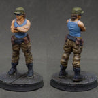 Sci-Fi Alien vs Human Space Crew Miniature - 28mm/32mm Grechen Figure for Tabletop RPG