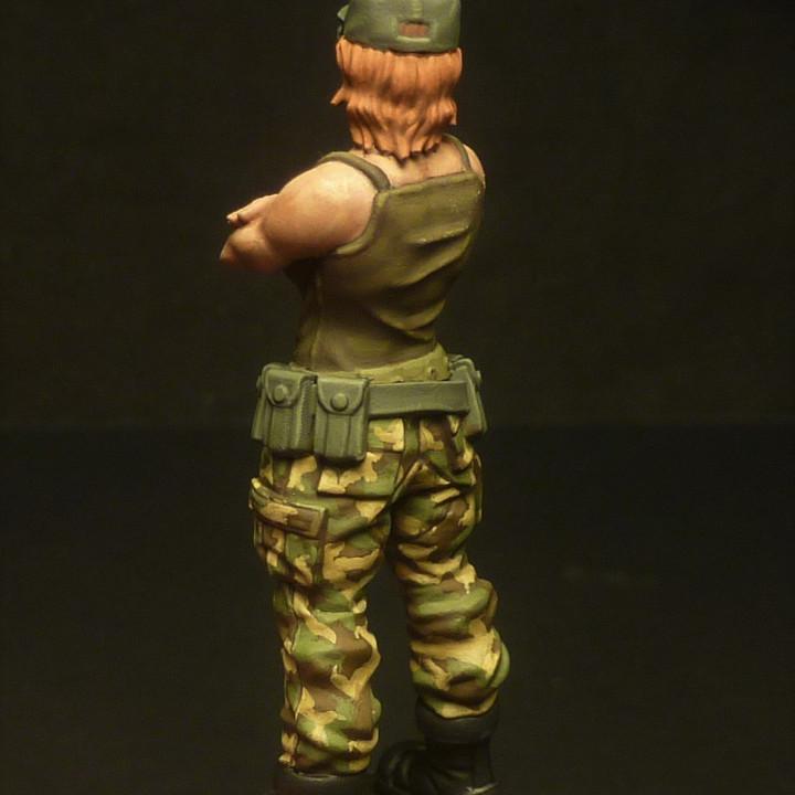 Sci-Fi Alien vs Human Space Crew Miniature - 28mm/32mm Grechen Figure for Tabletop RPG