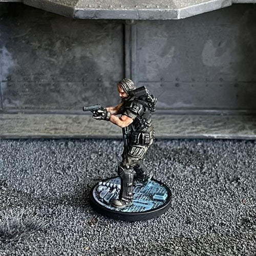 32mm Alien vs Human Colonial Marine Miniature - John Winters Sci-Fi Tabletop Gaming Figure by Papsikels