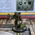 Aliens vs Humans: Colonial Marine Medic James Saver 32mm Miniature - Papsikels Sci-Fi Wargaming Figurine