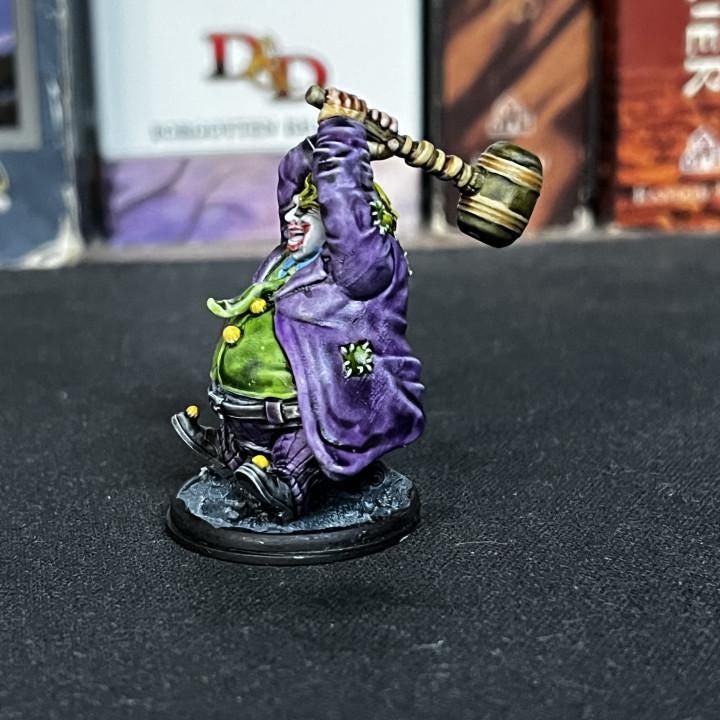 Cyberpunk Batchoy Clown Jokah 32mm Miniature Figure for RPG and Tabletop Gaming