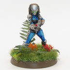 Skull Hunters Mechico Noguchisawa Shooting Resin Miniature: 32mm Tabletop Fantasy RPG Figurine