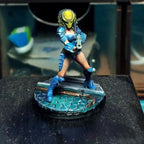 Skull Hunters Mechico Noguchisawa Shooting Resin Miniature: 32mm Tabletop Fantasy RPG Figurine