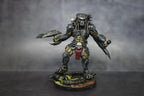 Apex Skull Hunter Scarface Miniature: Resin 32mm Tabletop Figurine with Dead Alien Base - TTRPG Predator