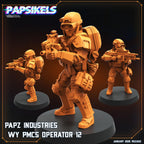 Aliens Vs Humans Ascension, Papz Industries WY PMCS Operators Set 2, Papsikels, 32mm Mini