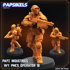 Aliens Vs Humans Ascension, Papz Industries WY PMCS Operators Set 2, Papsikels, 32mm Mini