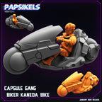 Cyberpunk, Capsule Gang Bikers, Papsikels, 32mm Mini
