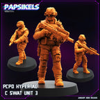 Cyberpunk PCPD Hypertac C Swat Units | Papsikels, Resin Miniature - Tabletop  Miniature - 32mm