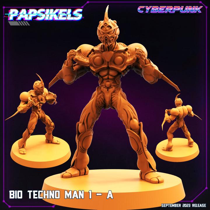 Cyberpunk Bio-Techno Man 1 Guyver Miniature: 32mm Papsikels RPG Figure for Tabletop Gaming & Anime Fans